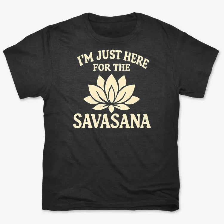 I'm Just Here For The Savasana-Men's T-Shirt-Black
