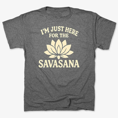 I'm Just Here For The Savasana-Men's T-Shirt-Charcoal Heather