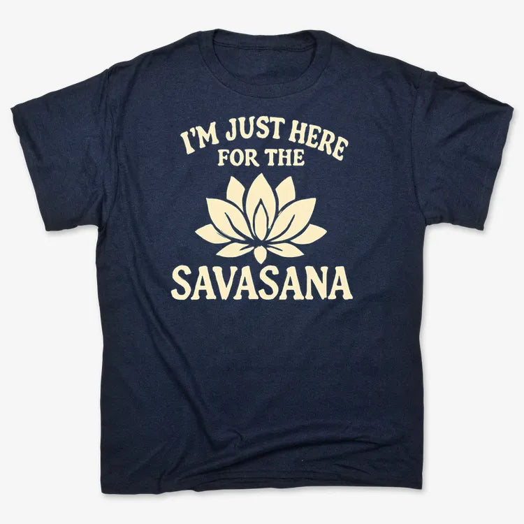I'm Just Here For The Savasana-Men's T-Shirt-Navy Blue