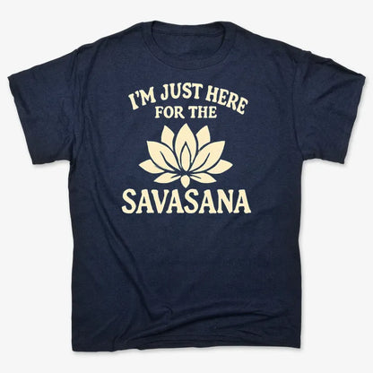 I'm Just Here For The Savasana-Men's T-Shirt-Navy Blue