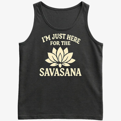 I'm Just Here For The Savasana-Men's Tank Top-Black