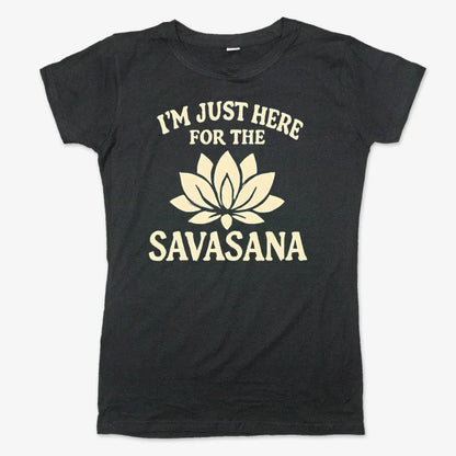 I'm Just Here For The Savasana-Women's T-Shirt-Midnight