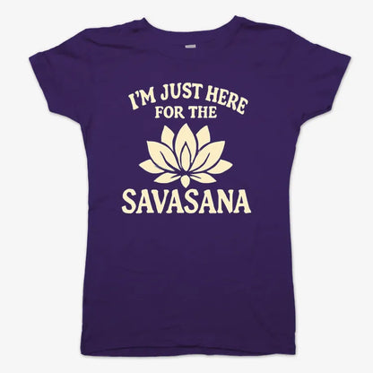 I'm Just Here For The Savasana-Women's T-Shirt-Violet