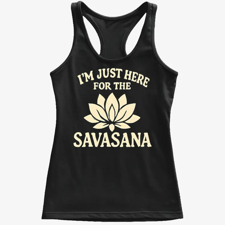 I'm Just Here For The Savasana-Women's Tank Top-Midnight