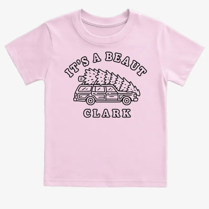 It's A Beaut Clark-Kids T-Shirt-Pink