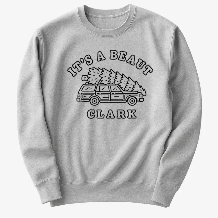 It's A Beaut Clark-Sweater-Gray Heather