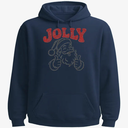 Jolly Santa-Hoodie-Navy Blue
