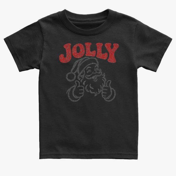 Jolly Santa-Kids T-Shirt-Black