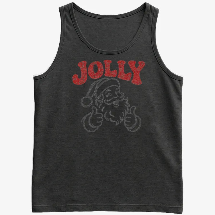 Jolly Santa-Men's Tank Top-Black