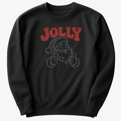 Jolly Santa-Sweatshirt-Black