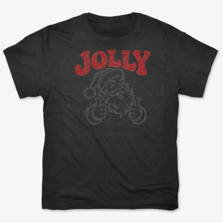 Jolly Santa-Unisex Heavyweight T-Shirt-Black
