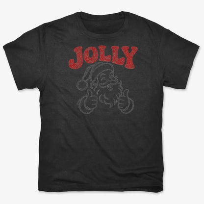 Jolly Santa-Unisex Heavyweight T-Shirt-Black