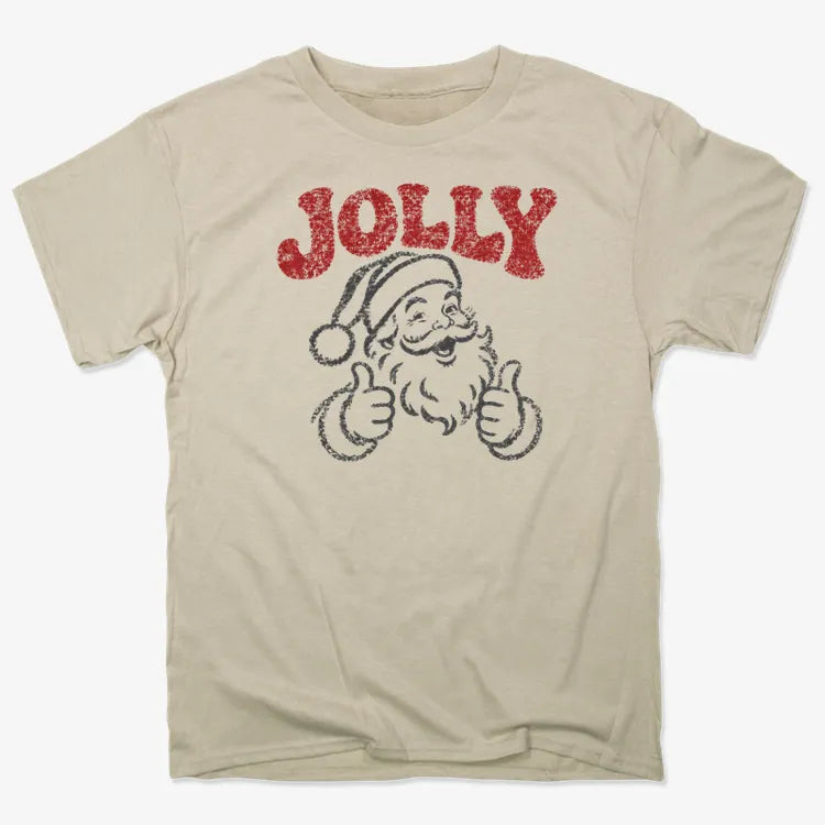 Jolly Santa-Unisex Heavyweight T-Shirt-Sand