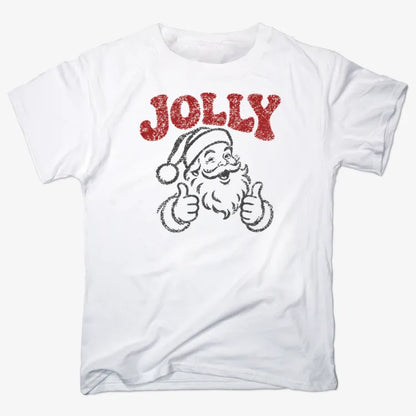Jolly Santa-Unisex Heavyweight T-Shirt-White