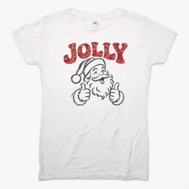 Jolly Santa-Women's T-Shirt-Snow