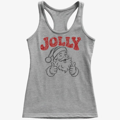 Jolly Santa-Women's Tank Top-Gray Granite