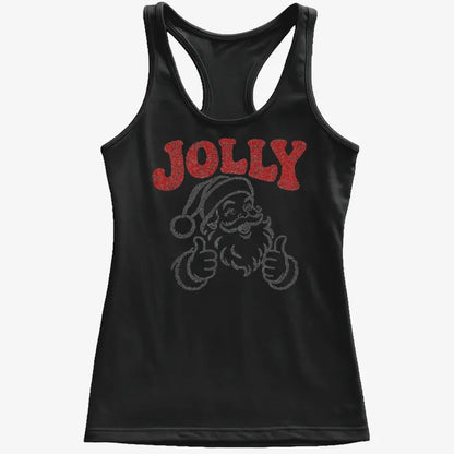 Jolly Santa-Women's Tank Top-Midnight