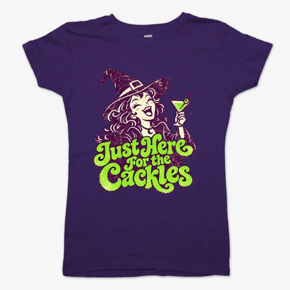 Just Here for the Cackles-Women's T-Shirt-Violet