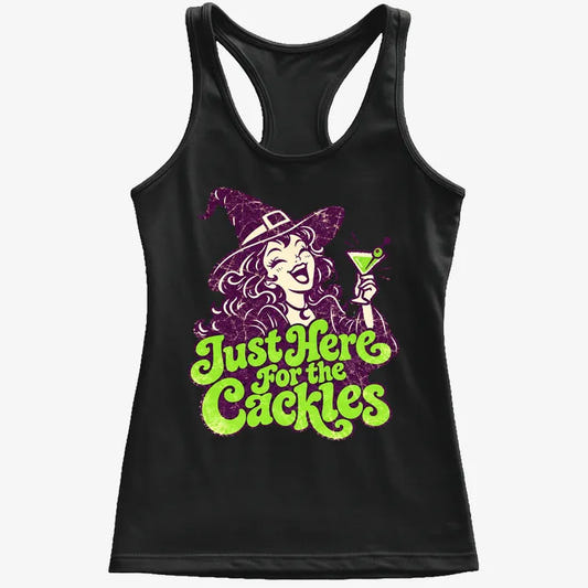 Just Here for the Cackles-Women's Tank Top-Midnight