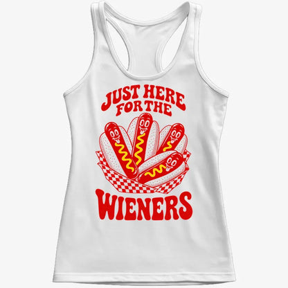 Just Here for the Wieners-Women's Tank Top-Snow
