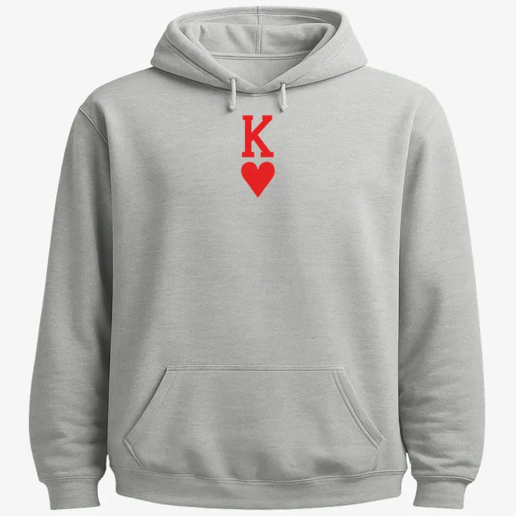 K of Hearts-Hoodie-Gray Heather