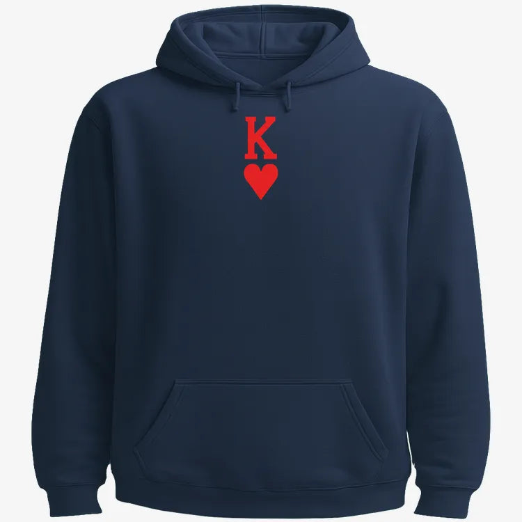K of Hearts-Hoodie-Navy Blue