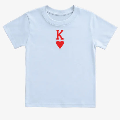 K of Hearts-Kids T-Shirt-Blue