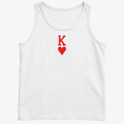 K of Hearts-Men's Tank Top-White