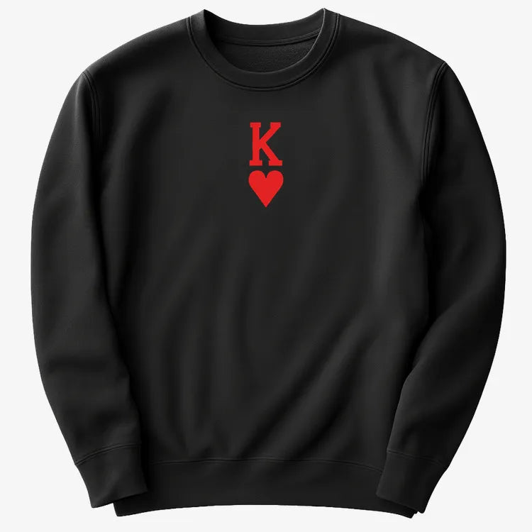 K of Hearts-Sweatshirt-Black