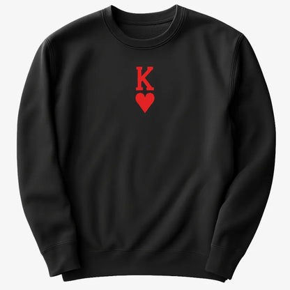 K of Hearts-Sweatshirt-Black