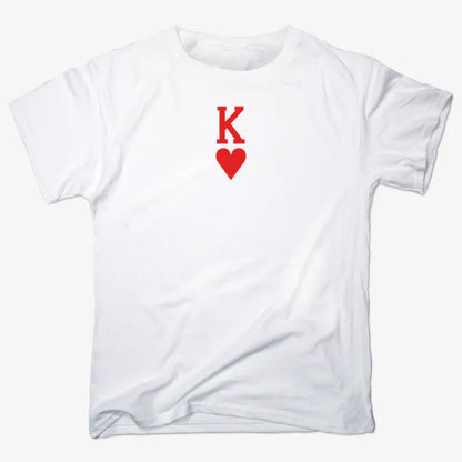 K of Hearts-Unisex Heavyweight T-Shirt-White