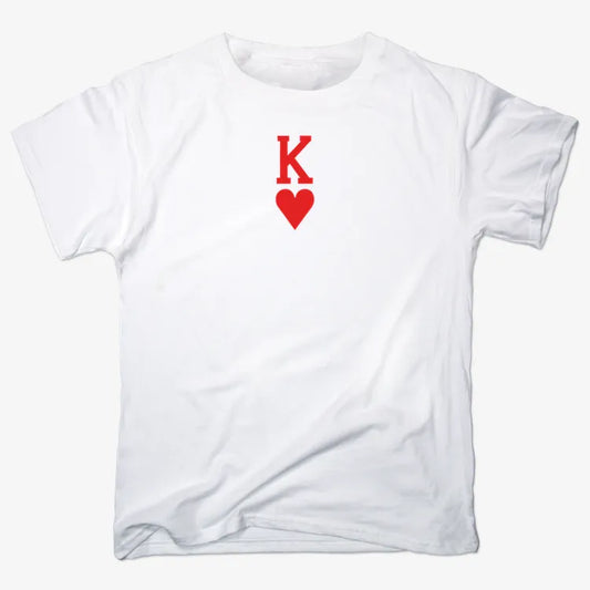 K of Hearts-Unisex Heavyweight T-Shirt-White