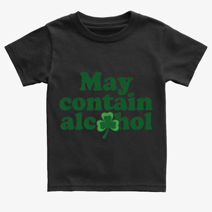 May Contain Alcohol Shamrock St Patrick's Day Design