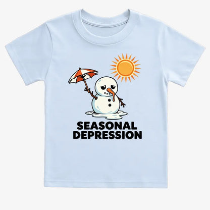Seasonal Depression Melting Snowman