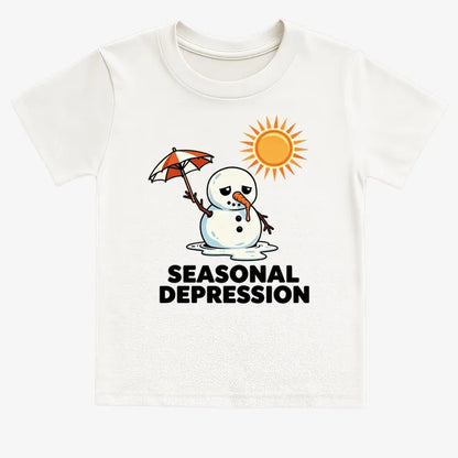 Seasonal Depression Melting Snowman