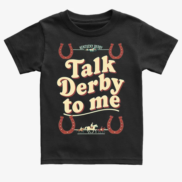Talk Derby to Me-Kids T-Shirt-Black