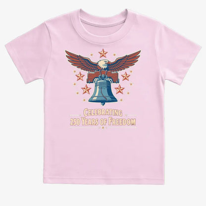 Celebrating 250 Years of Freedom-Kids T-Shirt-Pink