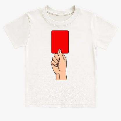 Red Card Statement-Kids T-Shirt-White