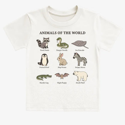 Animals of the World Collection-Kids T-Shirt-White