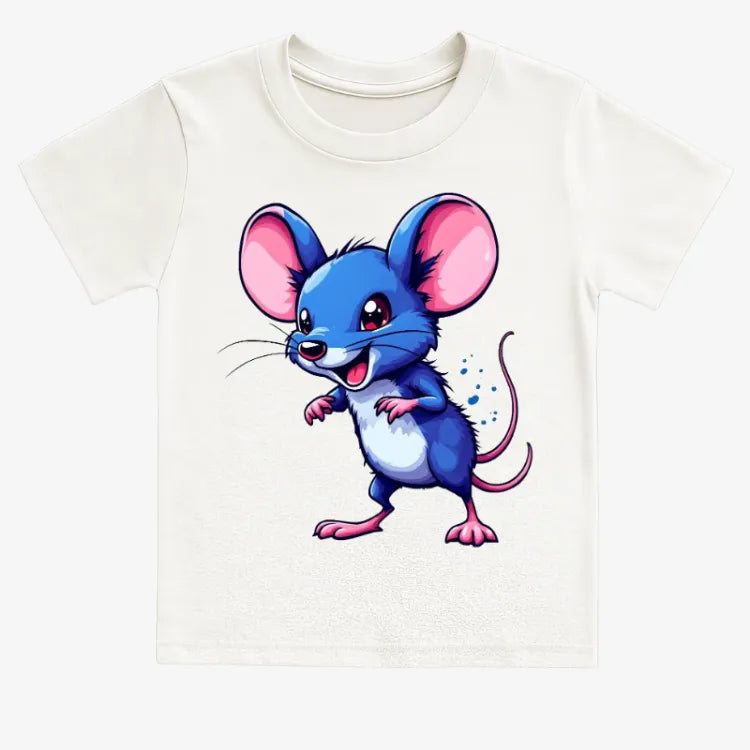 Blue Anime Mouse Tee