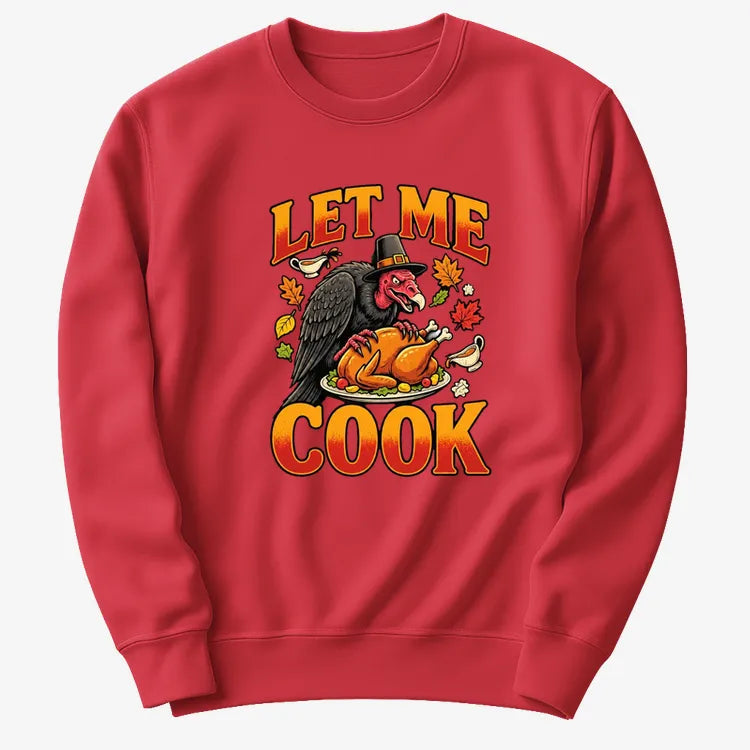 Let Me Cook-Sweatshirt-Red