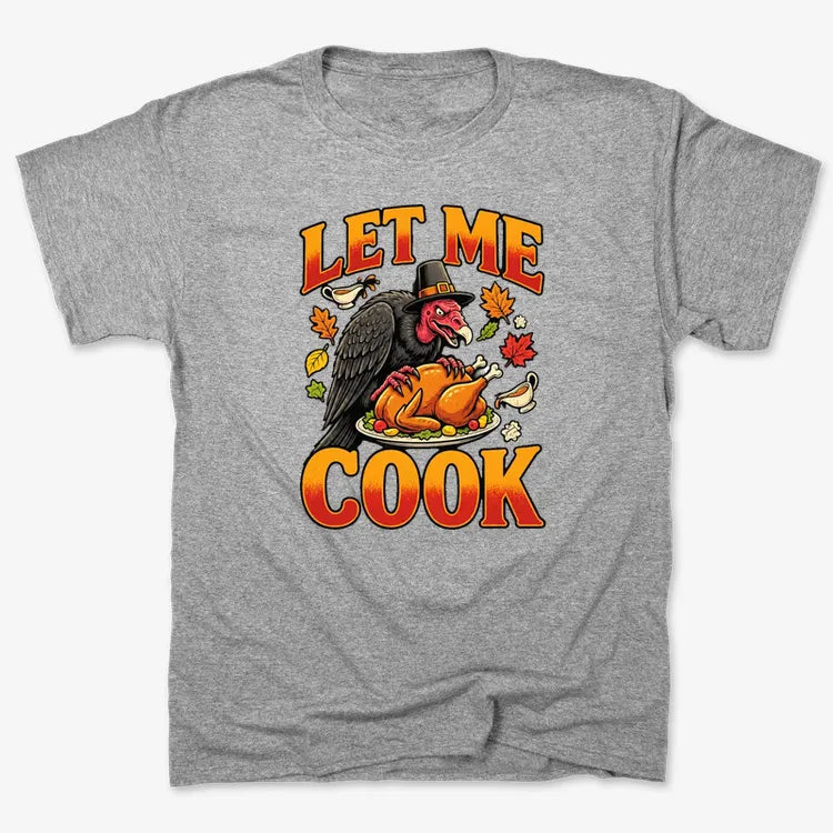 Let Me Cook-Unisex Heavyweight T-Shirt-Heather Gray