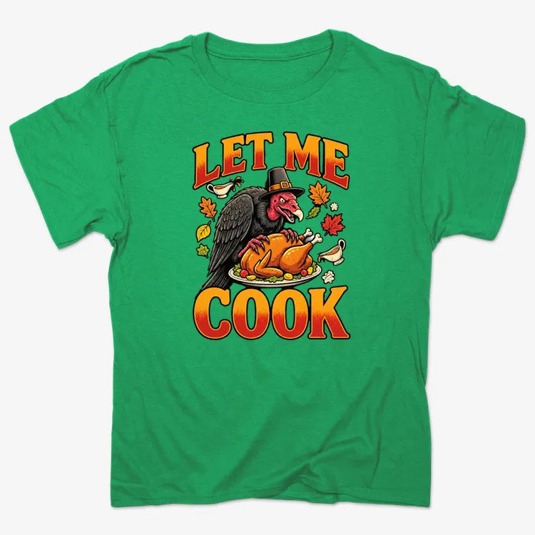 Let Me Cook-Unisex Heavyweight T-Shirt-Kelly Green Heather