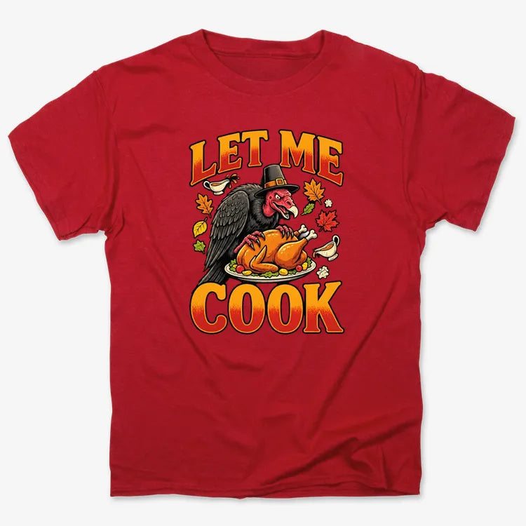 Let Me Cook-Unisex Heavyweight T-Shirt-Red