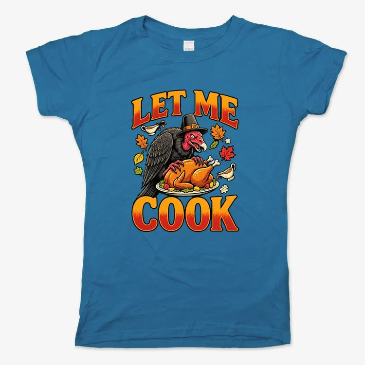 Let Me Cook-Women's T-Shirt-Sky Blue