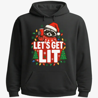 Let's Get Lit-Hoodie-Black