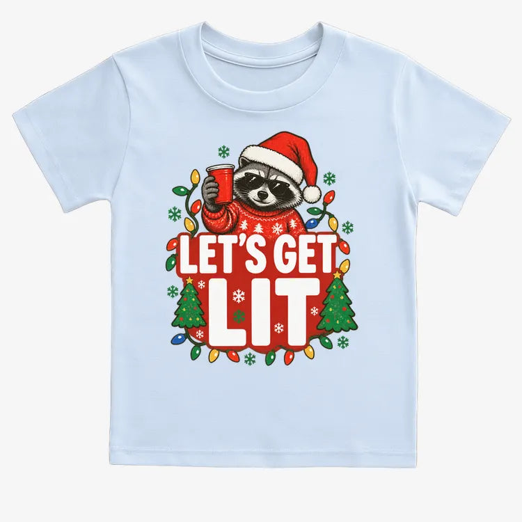 Let's Get Lit-Kids T-Shirt-Blue