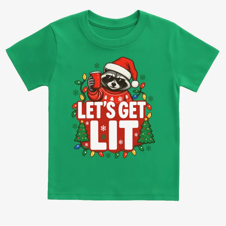 Let's Get Lit-Kids T-Shirt-Green