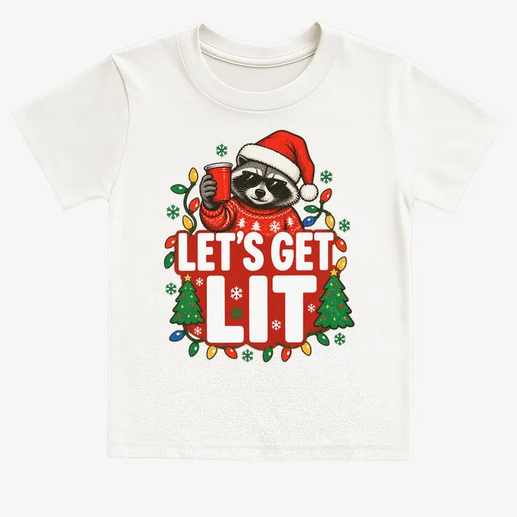 Let's Get Lit-Kids T-Shirt-White