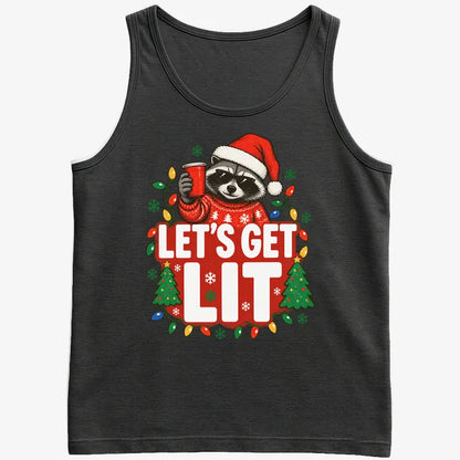 Let's Get Lit-Men's Tank Top-Black